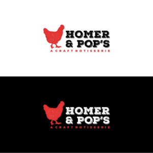 Homer & Pop's - A Craft Rotisserie | Logo Design by Creative M^ck
