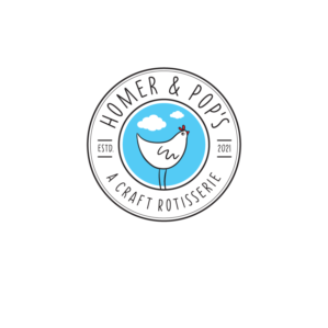 Homer & Pop's - A Craft Rotisserie | Logo Design by Samantha Ward Design