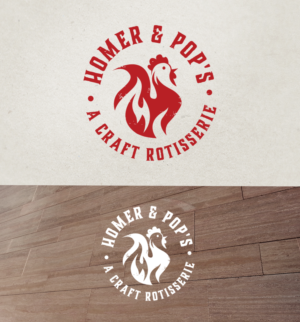 Homer & Pop's - A Craft Rotisserie | Logo-Design von YAZIKO