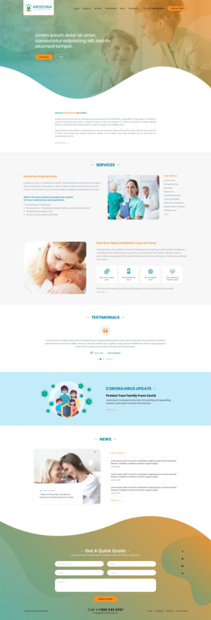 Arizona Homecare  - Website  | Web Design by Ved Web Services