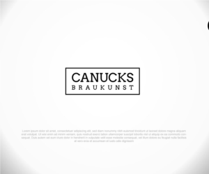 Logo-Design von Niizam Uddin für Canucks Braukunst GmbH | Design: #26233994