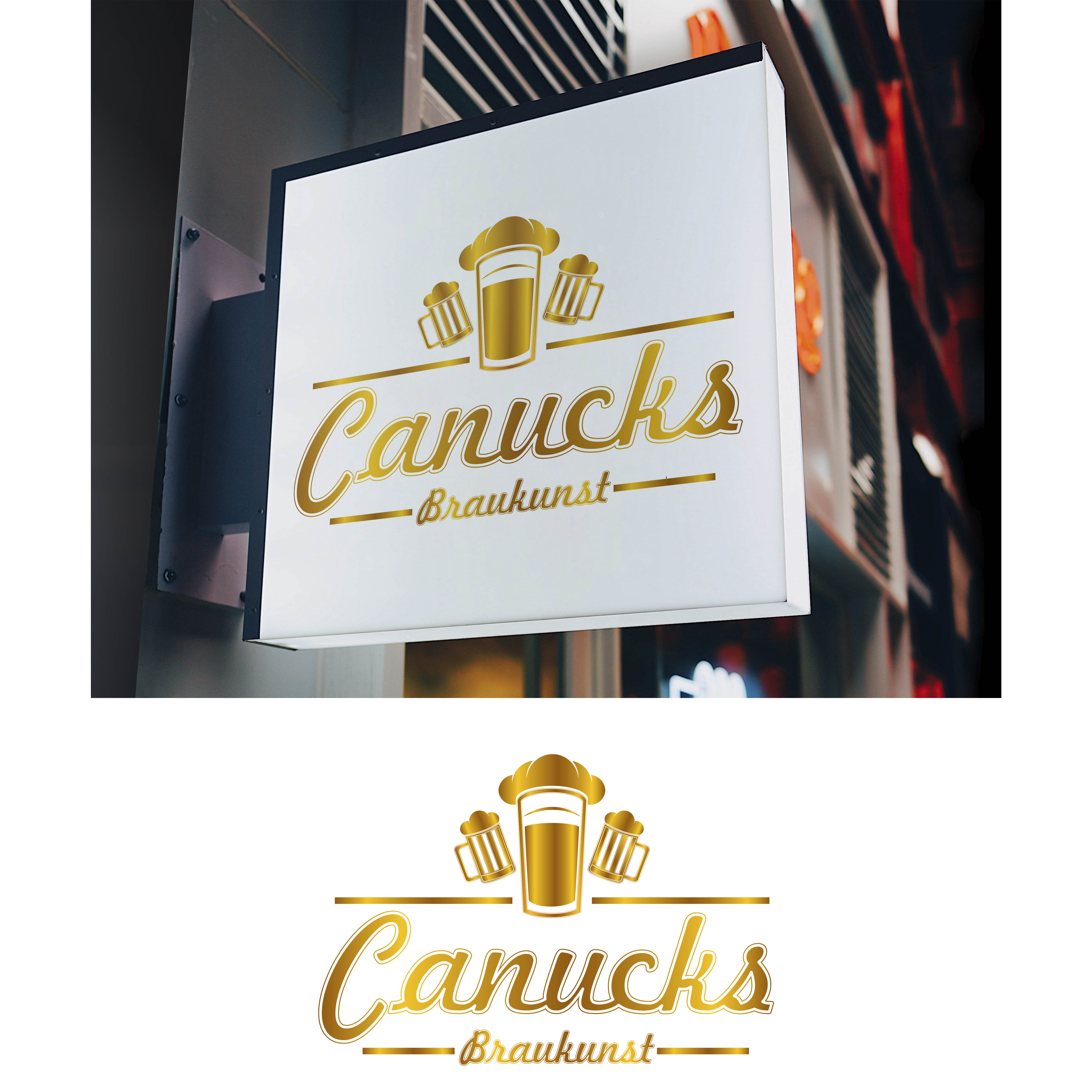 Logo-Design von Lakshan Weerasiri  für Canucks Braukunst GmbH | Design #26217451
