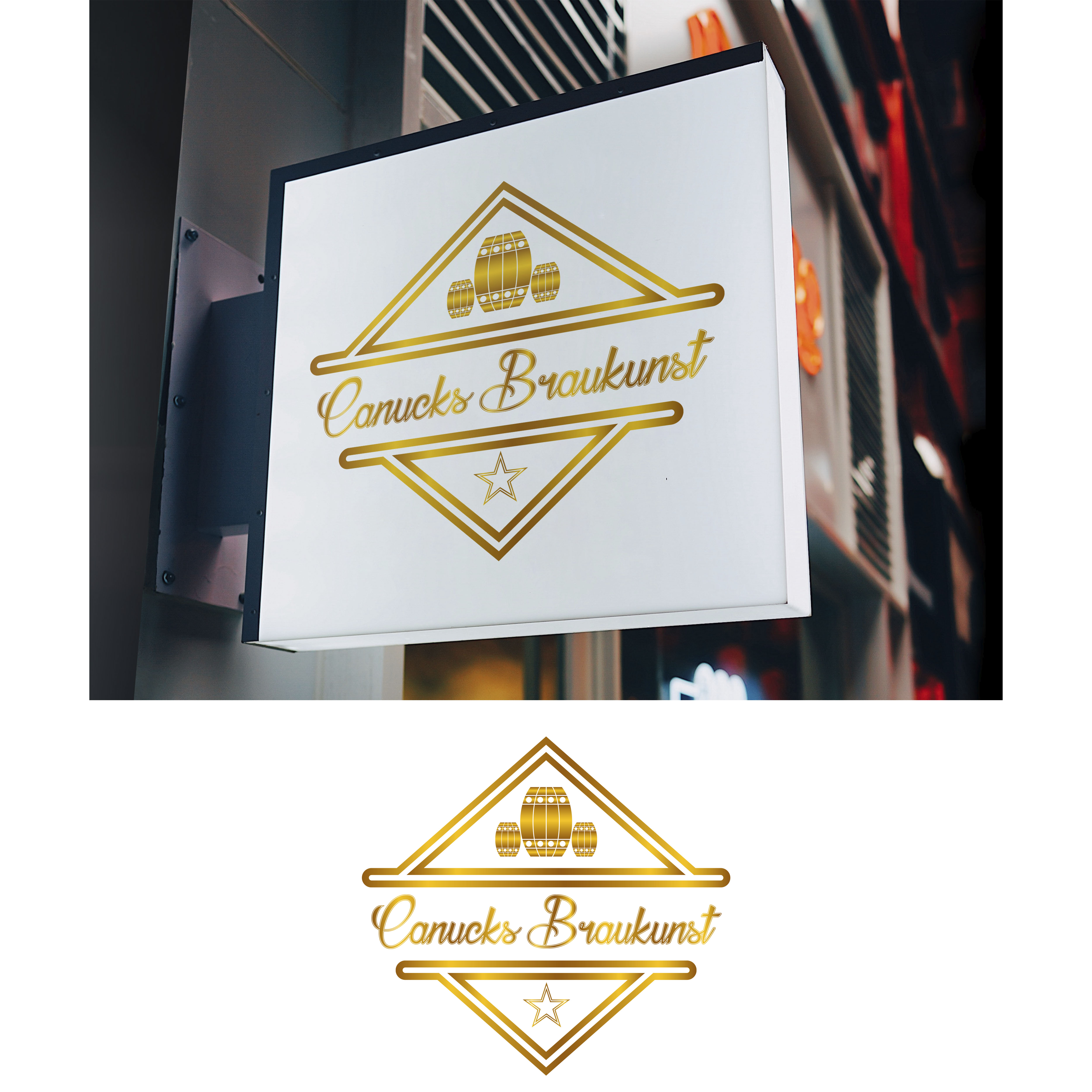 Logo Design by Lakshan Weerasiri  for Canucks Braukunst GmbH | Design #26219971
