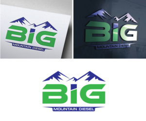 Big Mountain Diesel | Logo Design by HEAVEN ART