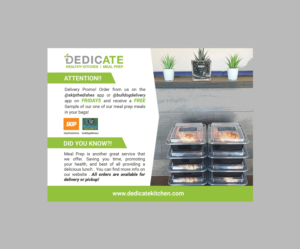 Flyer-Design von Putra Makarin für DEDICATE Healthy Kitchen | Design #26182882