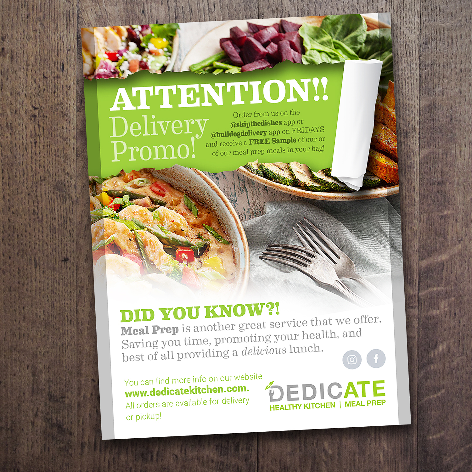 Flyer Design by see why for DEDICATE Healthy Kitchen | Design #26180991