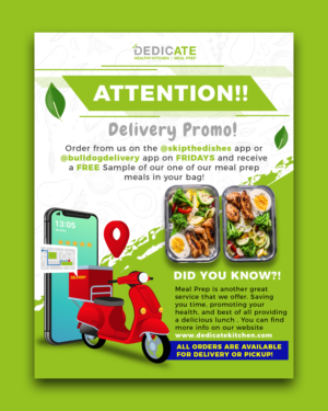 Flyer-Design von nguruzzdng für DEDICATE Healthy Kitchen | Design #26180878