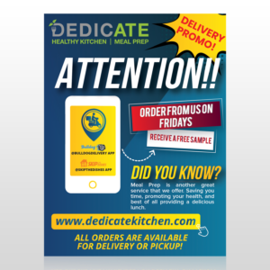 Design de Flyer par SAI DESIGNS pour DEDICATE Healthy Kitchen | Design : #26182432