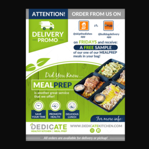 Design de Flyer par DA. pour DEDICATE Healthy Kitchen | Design : #26184710