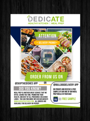 Flyer-Design von Khanh Ly Le für DEDICATE Healthy Kitchen | Design #26184144