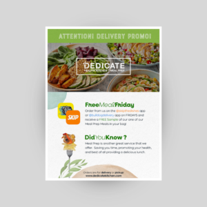 Flyer-Design von Prestige Studio für DEDICATE Healthy Kitchen | Design #26180478