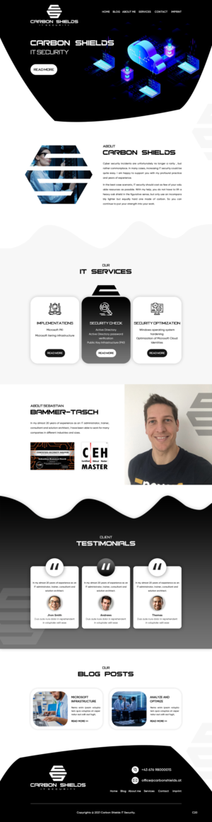 Web Design by pb for this project | Design: #26189006