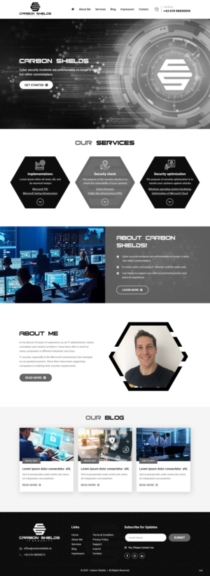 Web Design by pb for this project | Design: #26189009