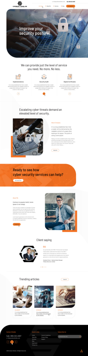 Website for IT Security Company in Austria with small and medium business customer base | Diseño Web por Ved Web Services