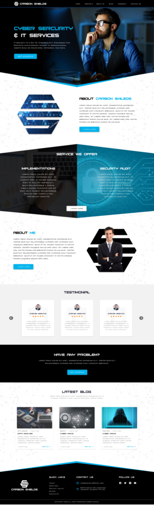 Website for IT Security Company in Austria with small and medium business customer base | Diseño Web por Adeel Rahman
