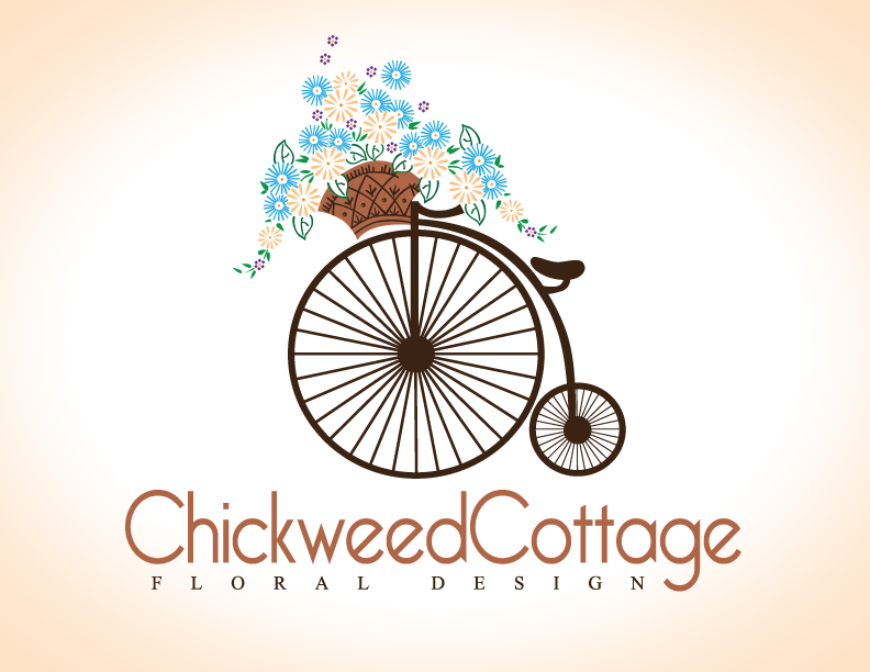 Logo Design by Breanne Owen for Chickweed Cottage Floral Design | Design #3101425