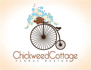 Logo-Design von Breanne Owen für Chickweed Cottage Floral Design | Design: #3101425
