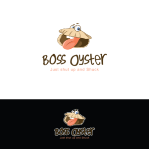 I would like it to say Boss Oyster Just shut up and Shuck | Logo Design by Rii