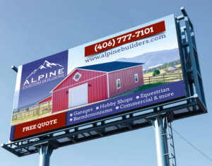 Billboard for Post Frame Construction Company
