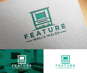 Feature Walls Wales | Logo Design by step forward 2