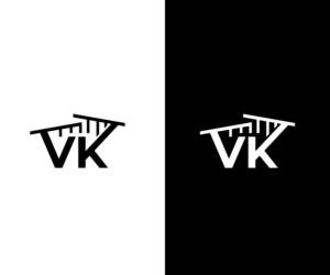 VK | Logo Design by uitaki