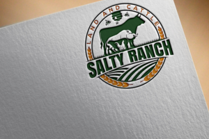 Salty  OR Salty Land and Cattle OR Salty Ranch | Logo Design by Jennifer©