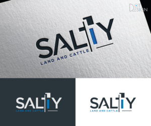 Salty  OR Salty Land and Cattle OR Salty Ranch | Logo Design by Dot Design 3