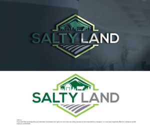 Salty  OR Salty Land and Cattle OR Salty Ranch | Logo Design by sekanul