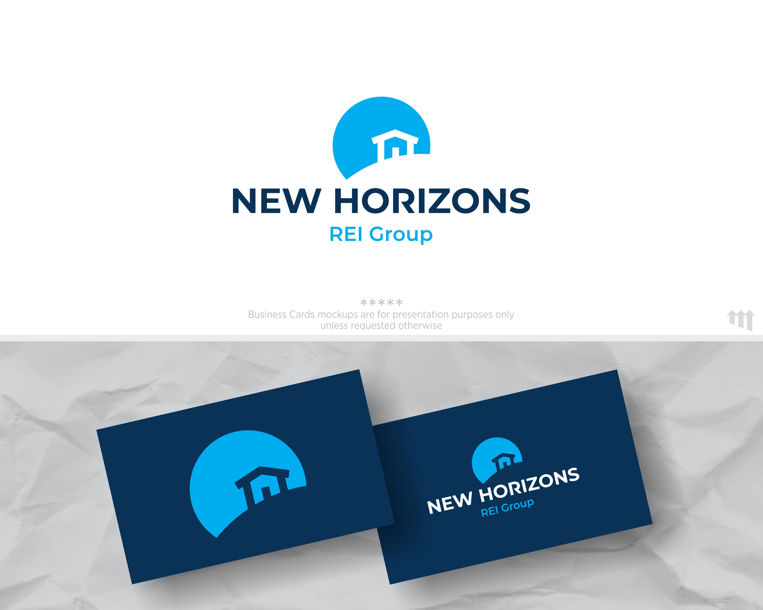 Logo Design by MBARO for New Horizons REI Group | Design #26211761