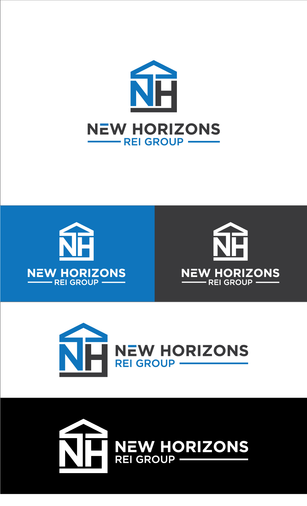 Logo Design by M Habib for New Horizons REI Group | Design #26224719