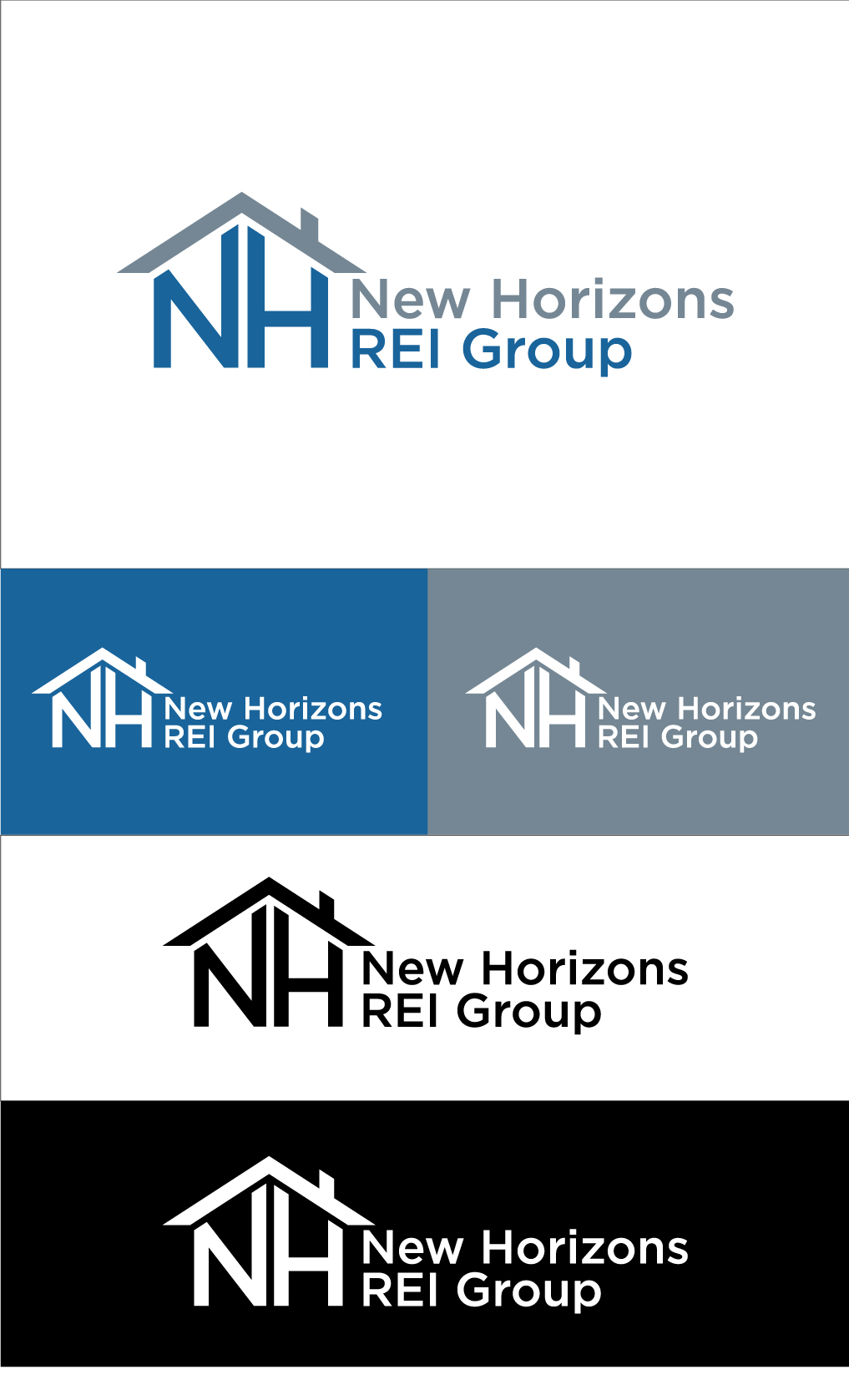 Logo Design by M Habib for New Horizons REI Group | Design #26224797