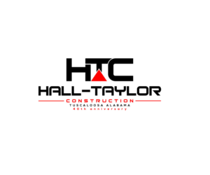Hall-Taylor Construction, Tuscaloosa Alabama, 40 year anniversary or something like that | Design de Logo par expert pro