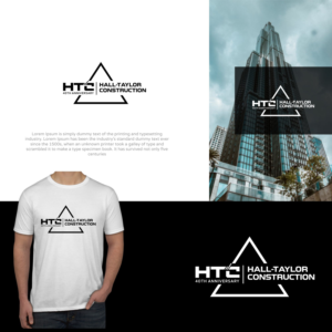 Hall-Taylor Construction, Tuscaloosa Alabama, 40 year anniversary or something like that | Diseño de Logo por MX LogoArt