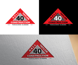 Hall-Taylor Construction, Tuscaloosa Alabama, 40 year anniversary or something like that | Design de Logo par uitaki