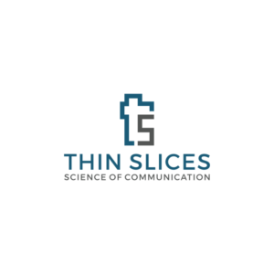 Company name is: Thin Slices Tagline (might be changed) is: Science of Communication | Logo Design by Spuffy™