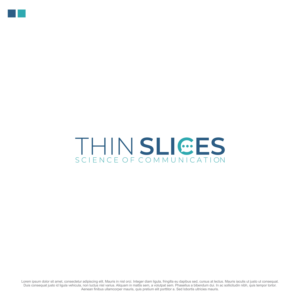 Company name is: Thin Slices Tagline (might be changed) is: Science of Communication | Logo Design by Artlam Design