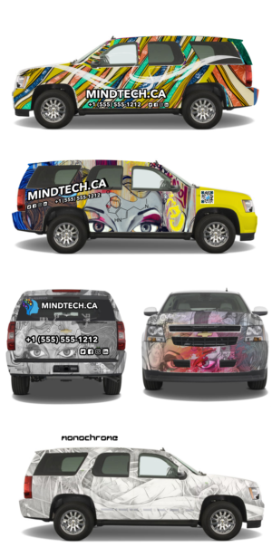 Psychedelic Inspired Full Truck Wrap | Car Wrap-Design von elveneclipse