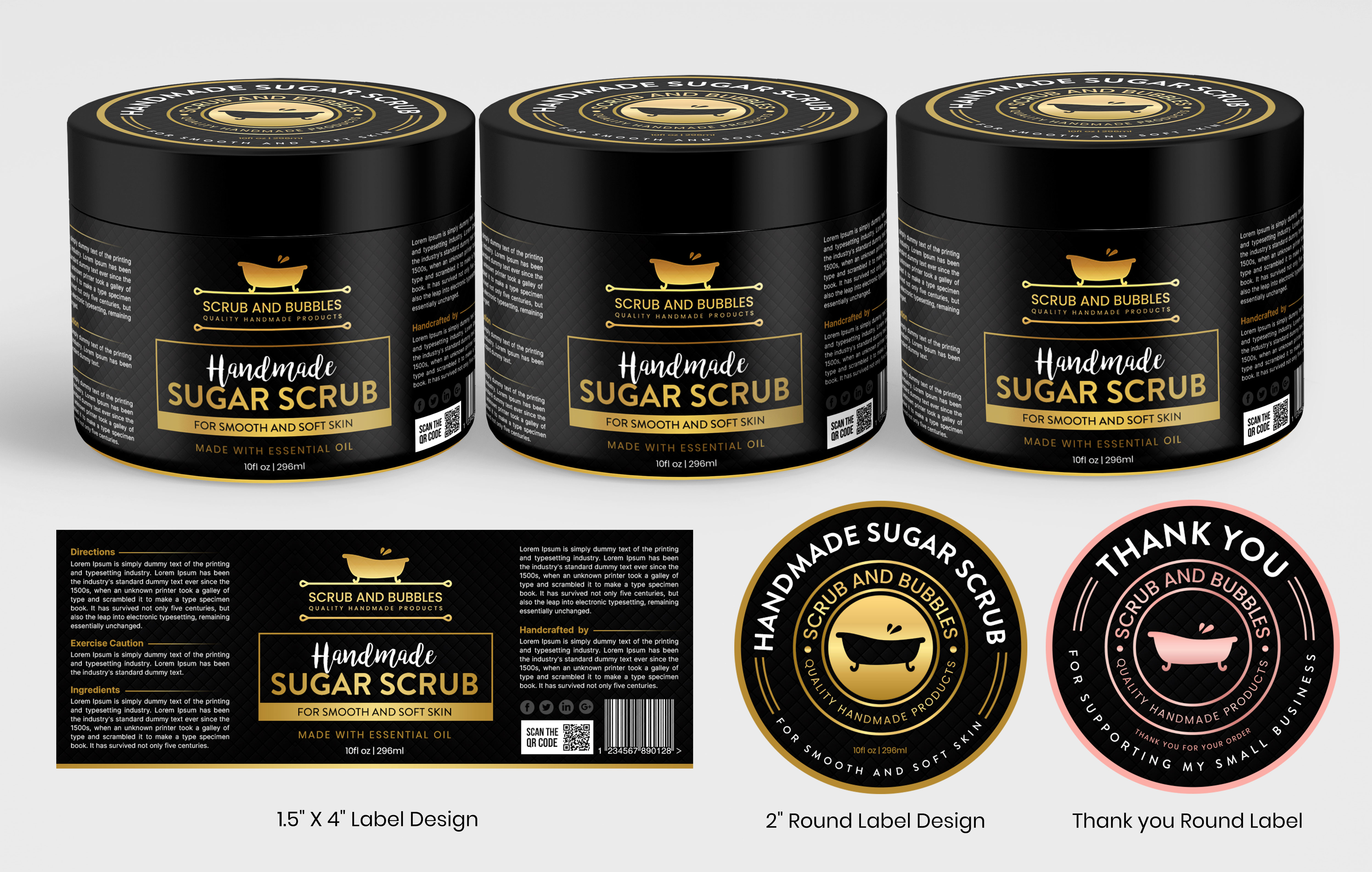 Label Design by SAI DESIGNS for Scrub and Bubbles | Design #26193054