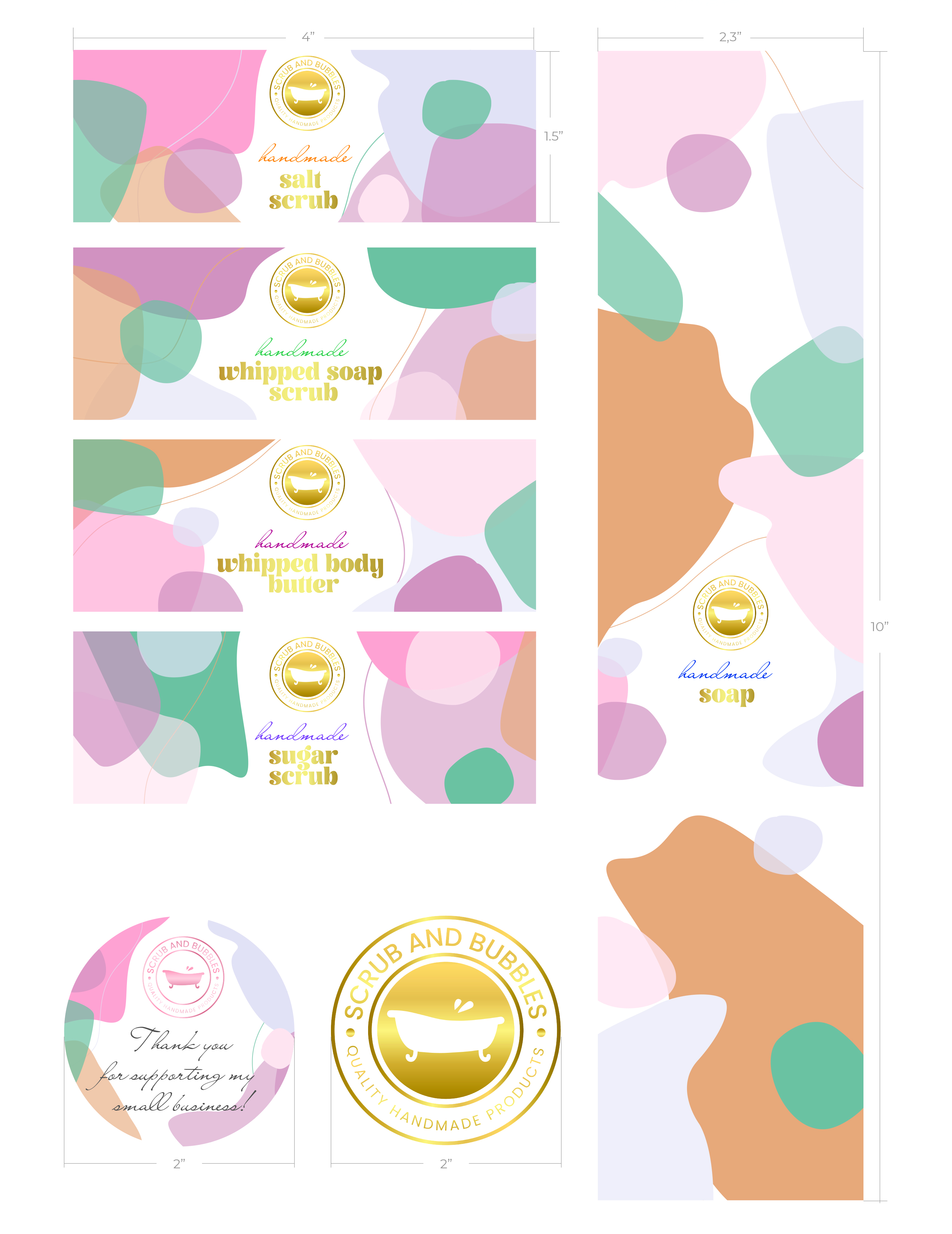 Label Design by Weeva for Scrub and Bubbles | Design: #26195967