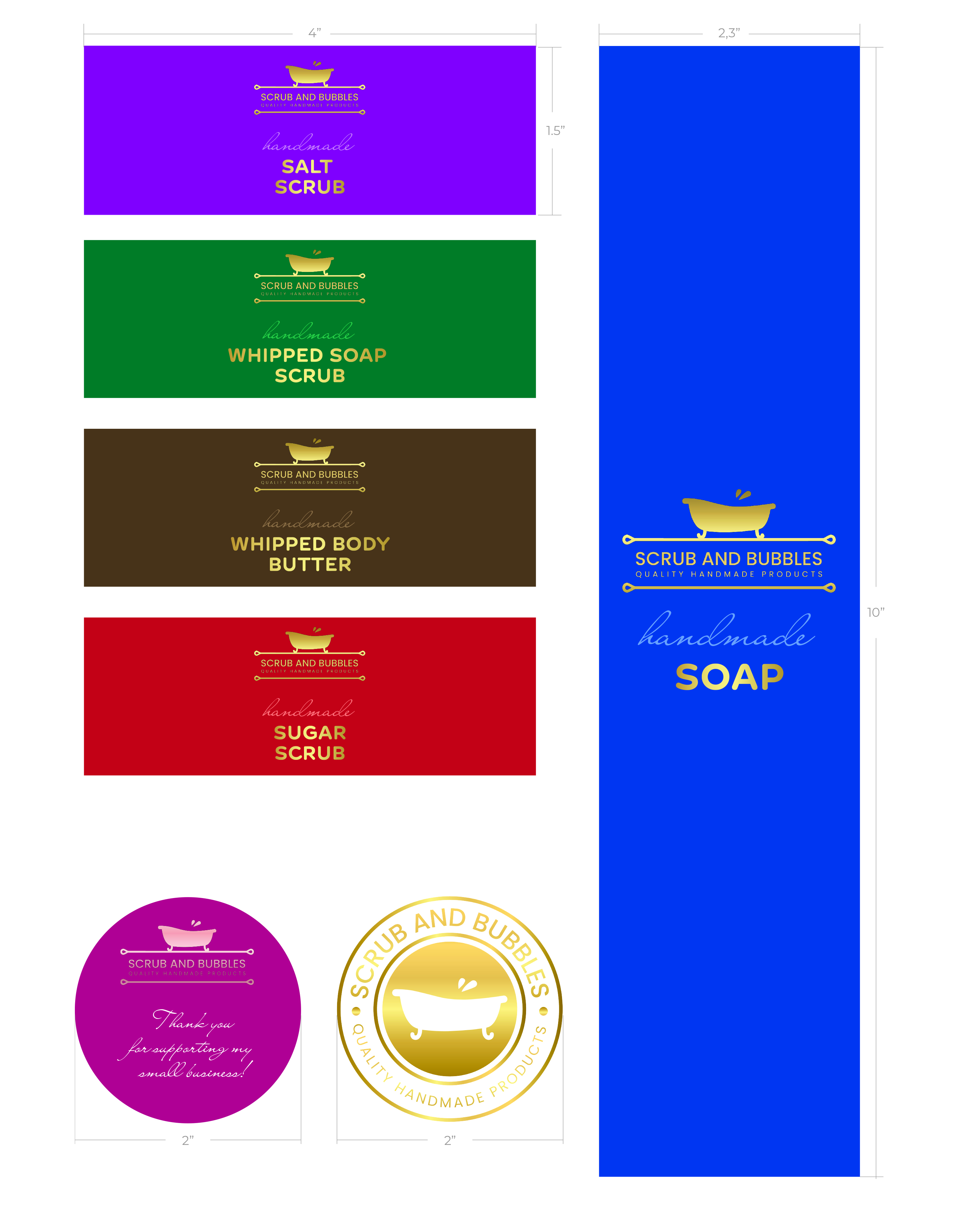 Label Design by Weeva for Scrub and Bubbles | Design #26195981