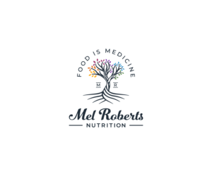 Mel Roberts Nutrition or Food is Medicine | Logo Design by WahyuHMD