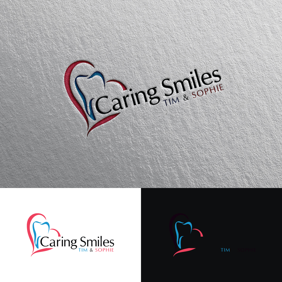 Logo Design by Rii for Caring Smiles Dental  | Design #26197835
