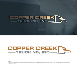 Copper Creek Trucking, Inc | Logo Design by sekanul