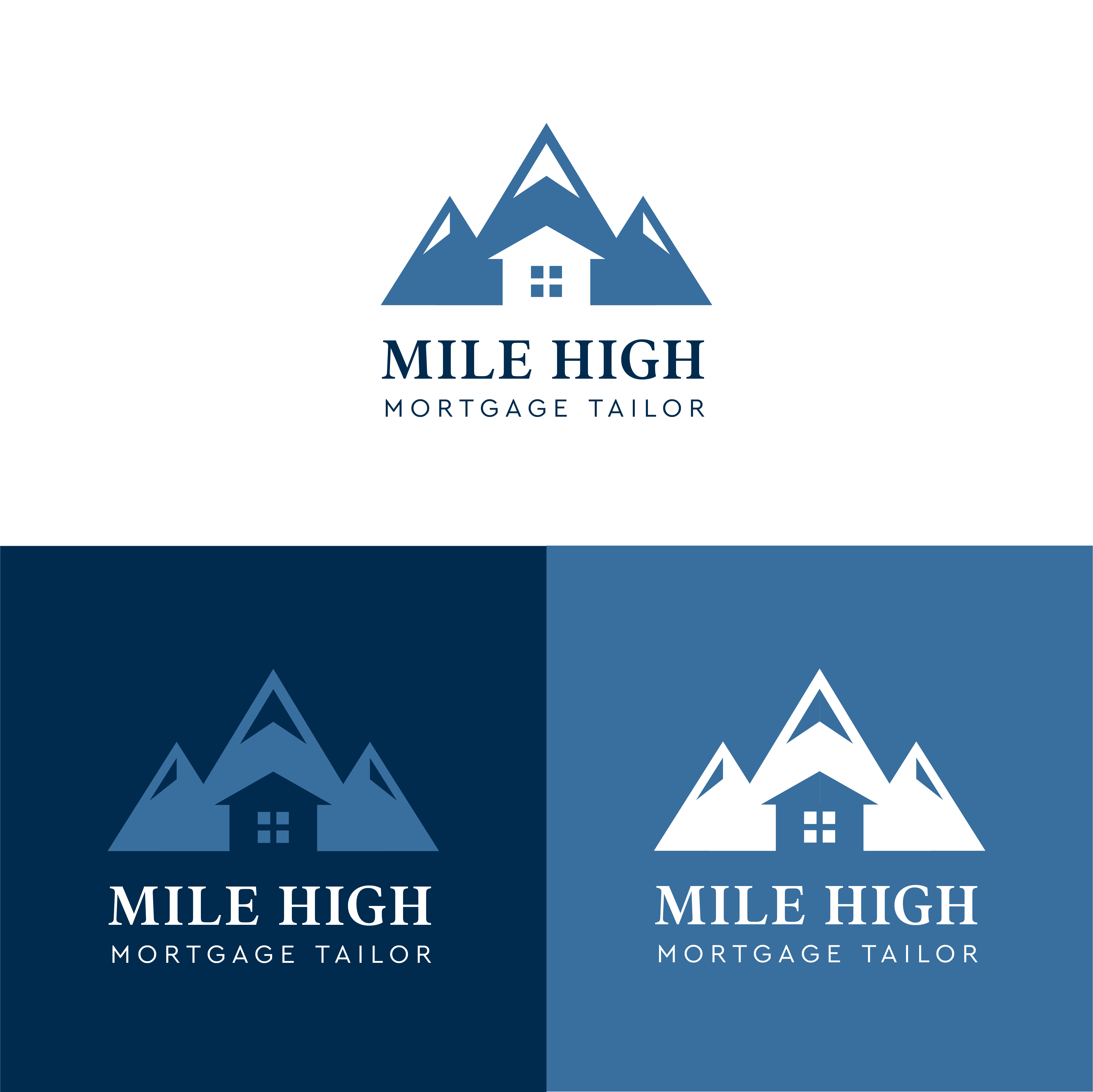 Logo Design by fauxdesigns for Mile High Mortgage Tailor | Design #26225996