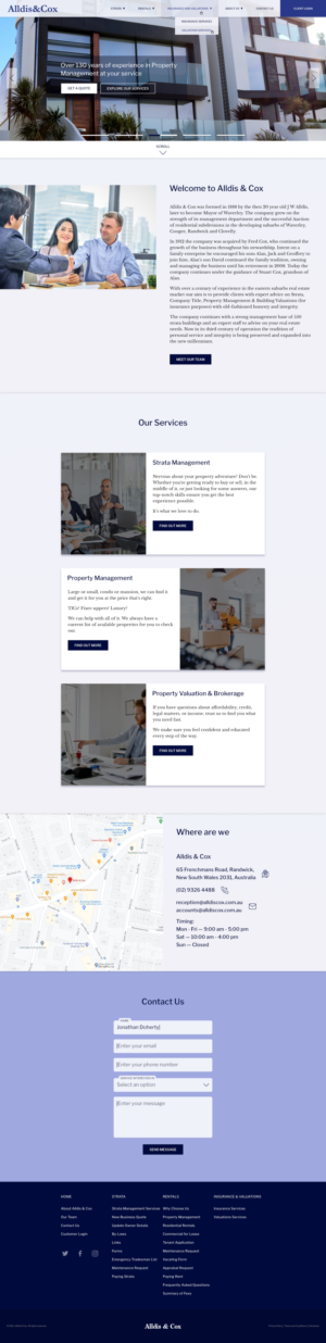 Web Design by deftlysimple for this project | Design #26197079