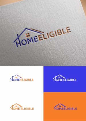 Home Eligible, Maybe a picture of a home and Eligible | Logo Design by Dickythx16