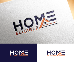 Home Eligible, Maybe a picture of a home and Eligible | Logo Design by step forward 2