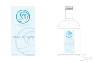 Coastal Gin Label Design | Label Design by InkThink by Scaurus
