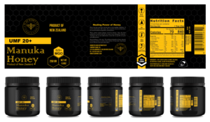 New Jar Label for Manuka Honey Company! | Design Étiquette par Nexsus