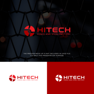 Logo Design by Rayn Design for hitech fence and steel ind. | Design: #26206547